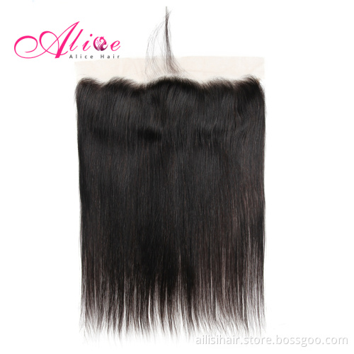 Wholesale Price 13x6 13*4 Silk Base Frontal Good Quality Virgin Hair Frontal Cuticle Aligned Straight Human Hair